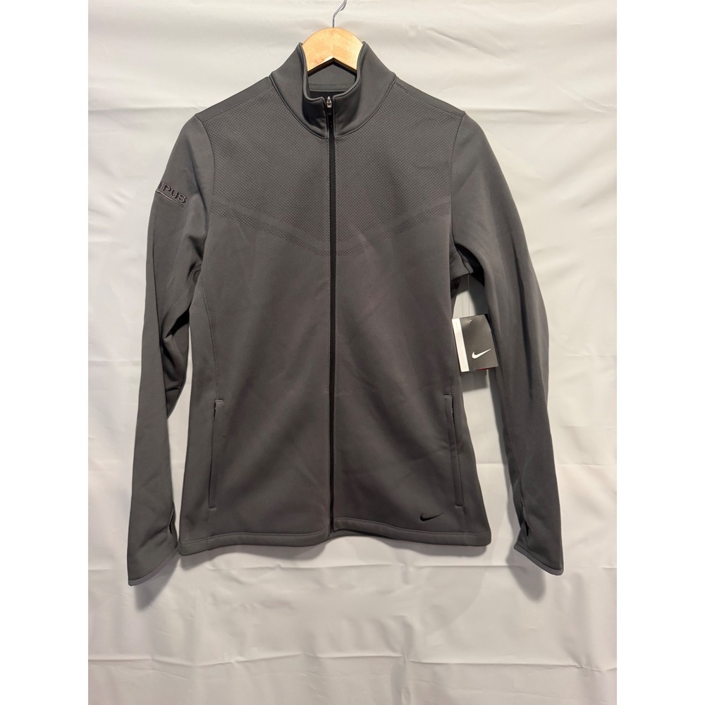Nike Golf Womens Therma-FIT Full Zip Jacket Gray Olympus Logo L
